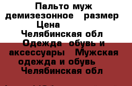 Пальто муж.демизезонное 48размер › Цена ­ 1 300 - Челябинская обл. Одежда, обувь и аксессуары » Мужская одежда и обувь   . Челябинская обл.